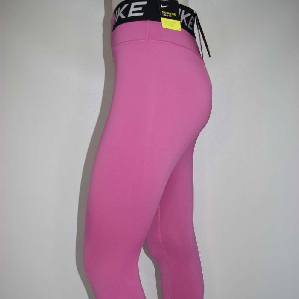 Nike Women's New Dri-fit Tight Fit Pink Leggings